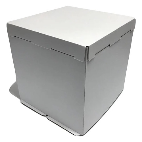 Коробка для торта 300x300x300 мм картон белая