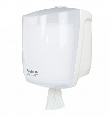 Диспенсер для полотенец с центральной подачей VEIRO PROFESSIONAL EASYROLL пластиковый белый
