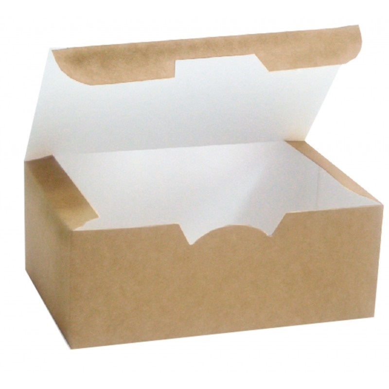 Бумажный контейнер GDC ECO FAST FOOD BOX S 350 мл 115x75x45 мм крафт