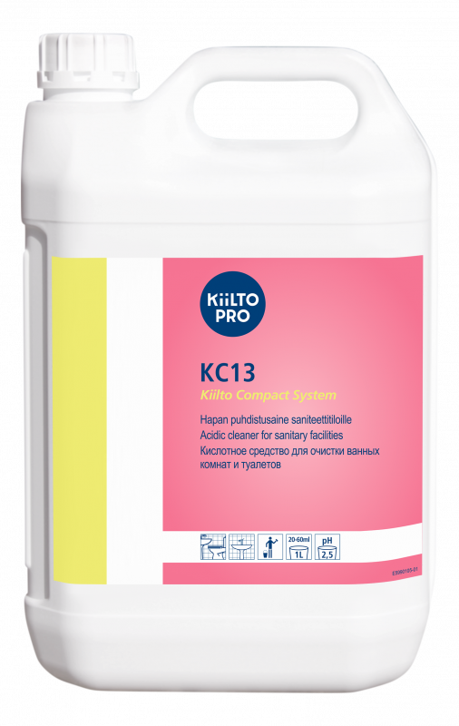 Средство слабокислотное для санузлов Kiilto KC13 5 л (арт 205197)
