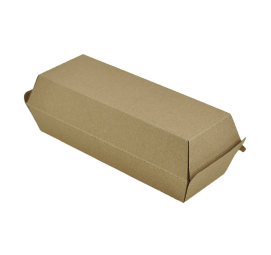 Коробка для хот-дога и снеков 215х75х80 мм крафт 