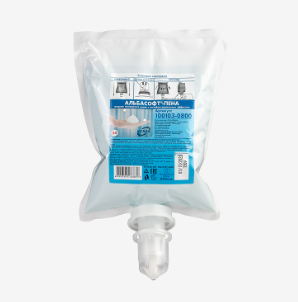 Мыло-пена для рук картридж Keman S4 антибактериальное 800 мл (артикул производителя 100103-0800)
