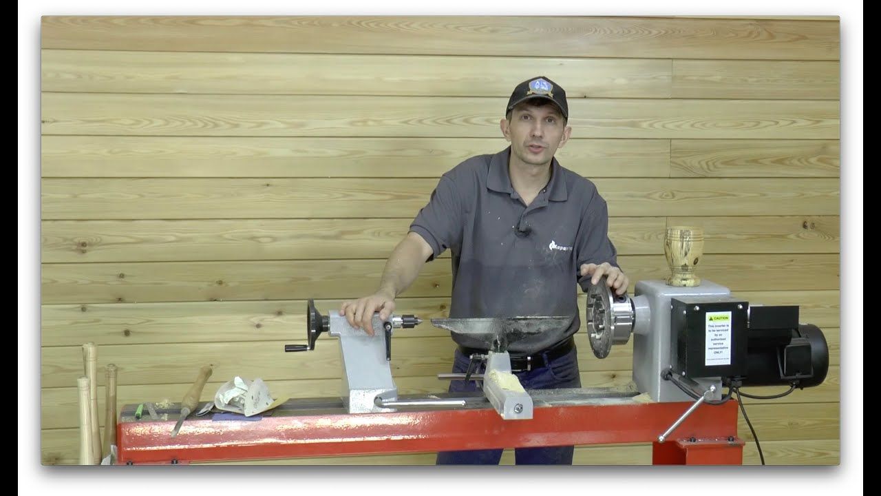 Изготовление вазы на токарном станке JIB W0901