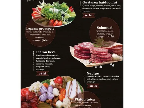 menu for restaurant La Ion