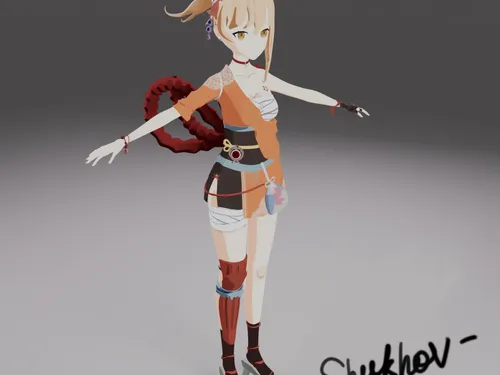 Персонаж в Blender 3D