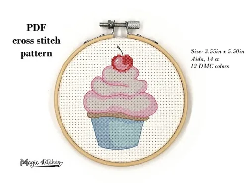 Cake cross stitch pattern. Digital PDF pattern by Magic stitches