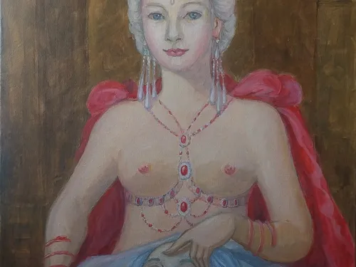 «Саломея» 50x70 x1cм_2026 500 г Холст, акрил
