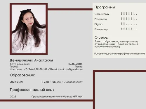 Портфолио дизайнера одежды