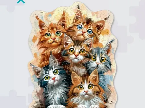 Фигурные деревянные пазлы