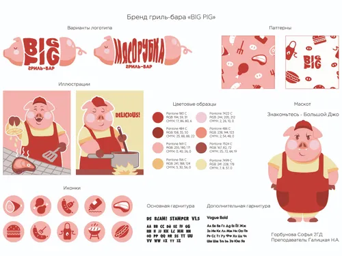 Бренд гриль-бара "BIG PIG"