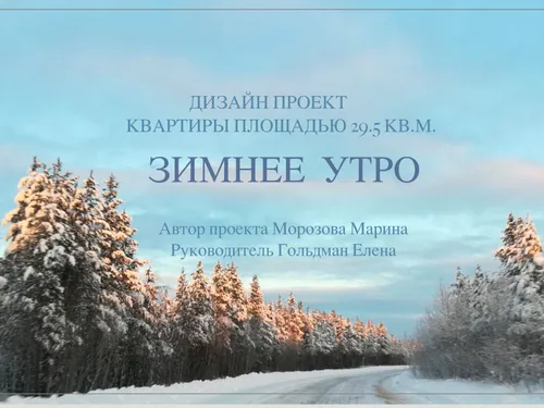 Дизайн проект квартиры 29,5 кв.м. в Мурманске