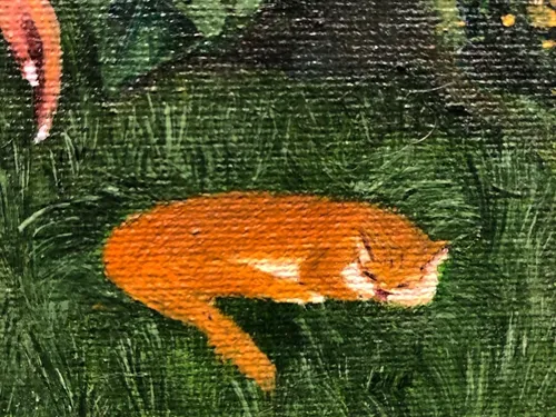 Pearl/20x20 canvas on cardboard,oil (2023)
