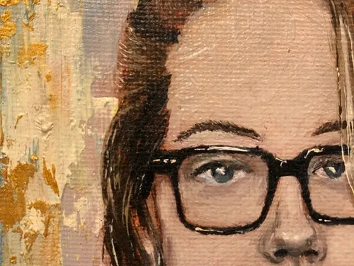 Stranger/14x10 canvas on cardboard,oil (2023)