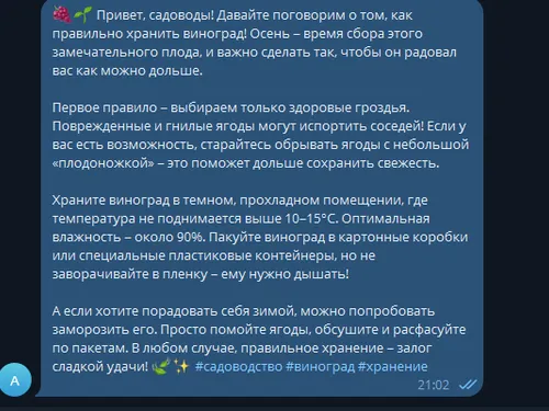 пост в телеграмм