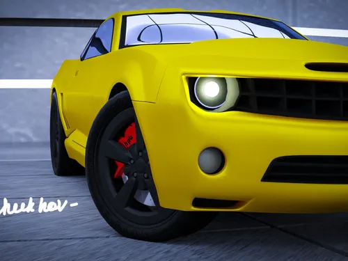 Модель chevrolet camaro в Blender 3d