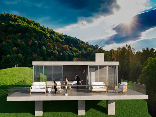 Exterior of a country terrace
