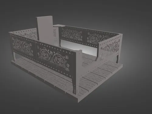 Дизайн для ритуальной ограды, под заказ