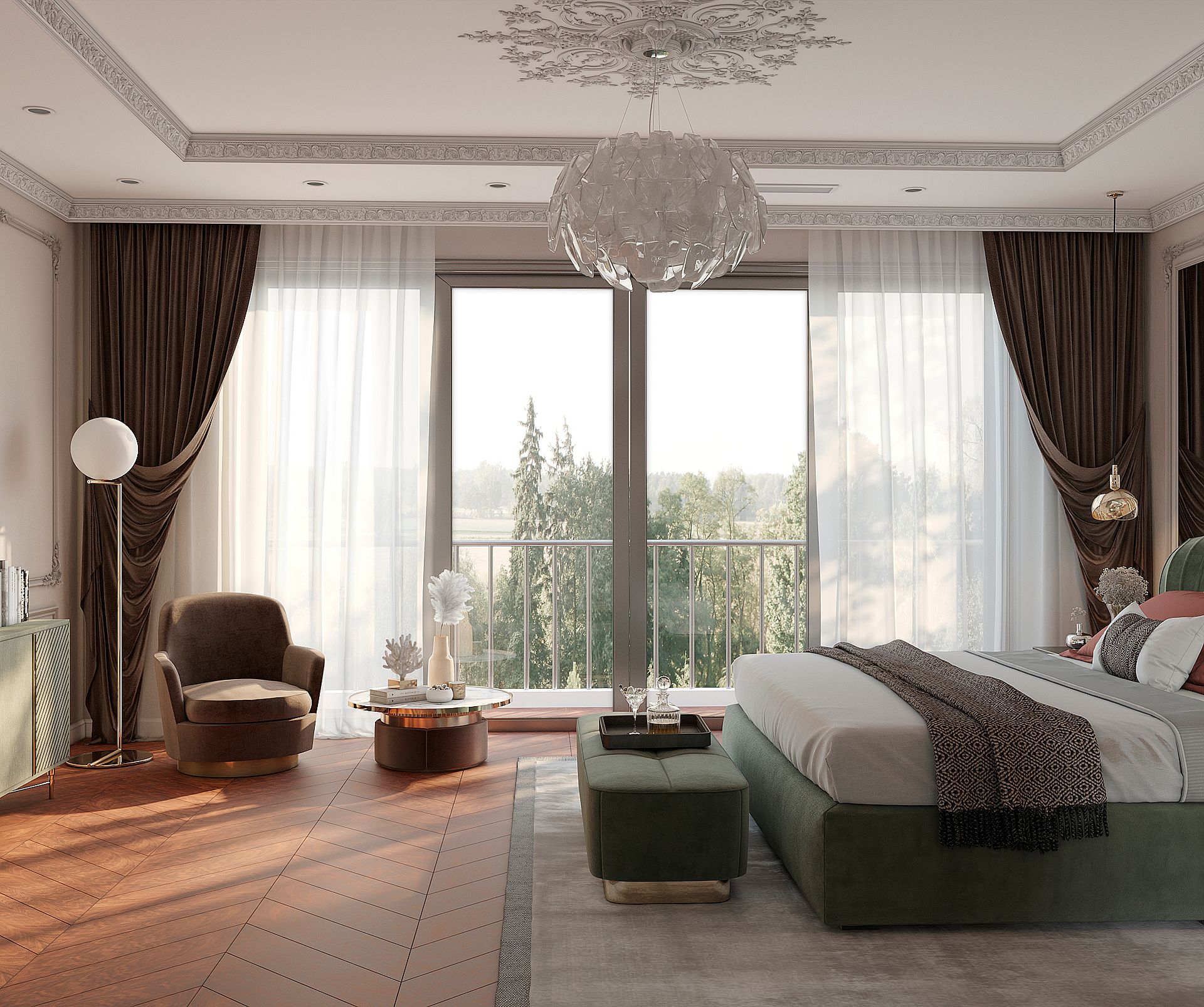 3D visualization of a bedroom — фото 5