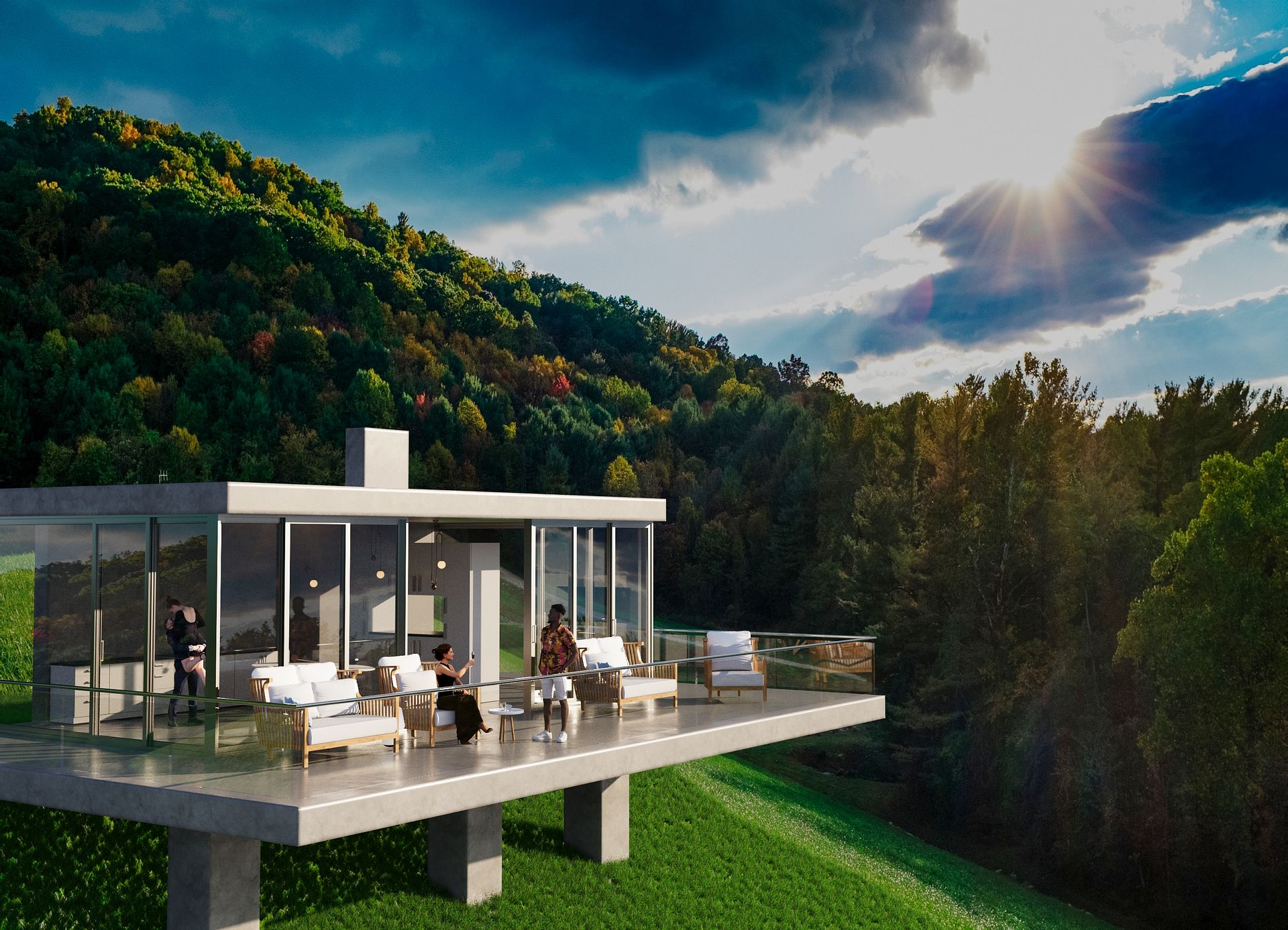 Exterior of a country terrace — фото 3
