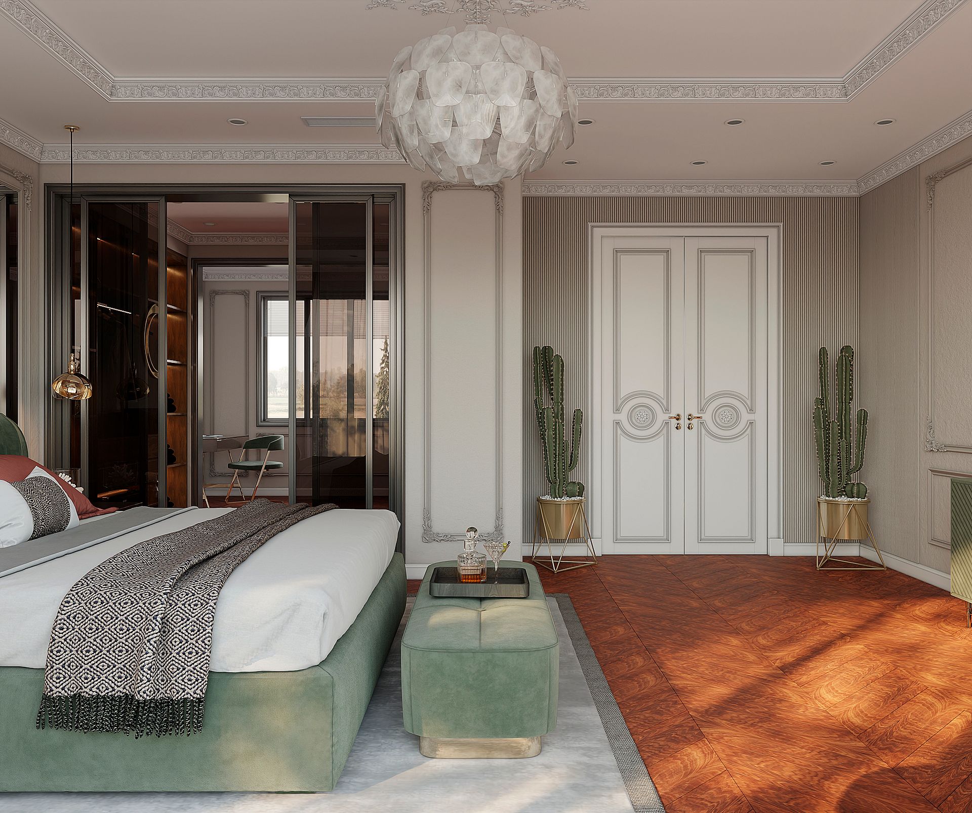 3D visualization of a bedroom — фото 2