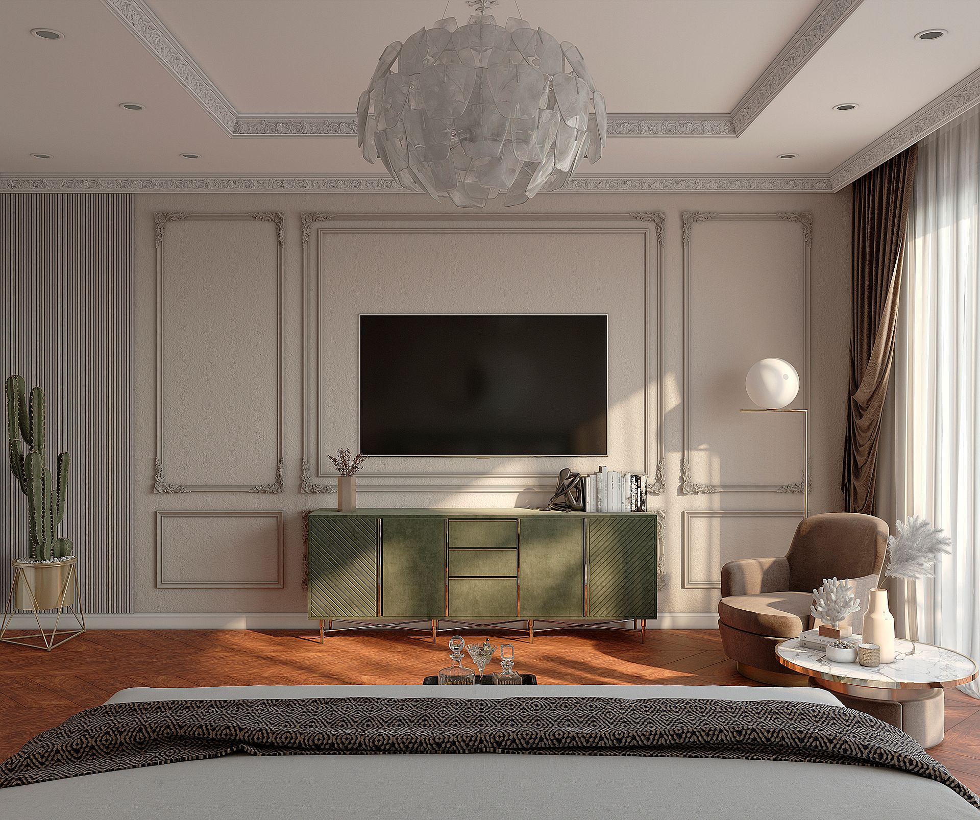 3D visualization of a bedroom — фото 1