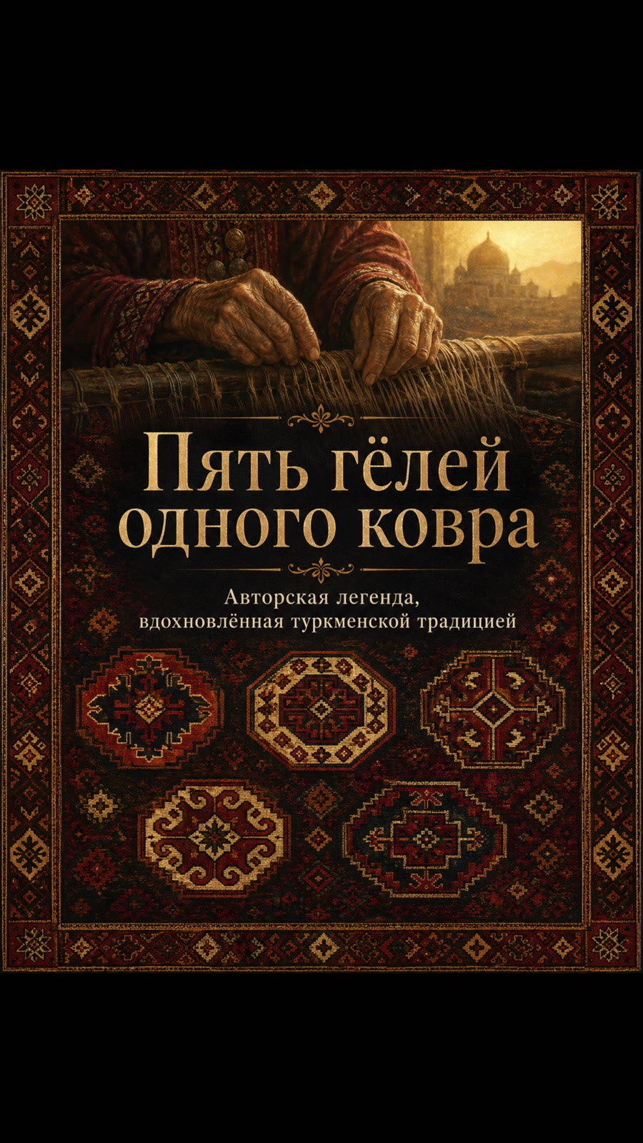Пять гёлей одного туркменского ковра