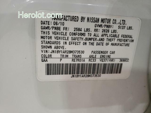 null white sedan 4d gas JN1BY1AR2BM373530 photo #3