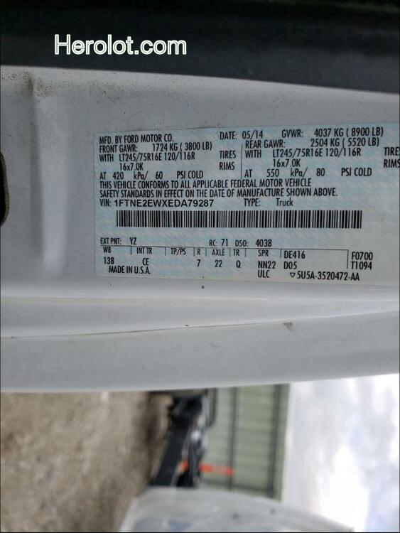 null white cargo va gas 1FTNE2EWXEDA79287 photo #3