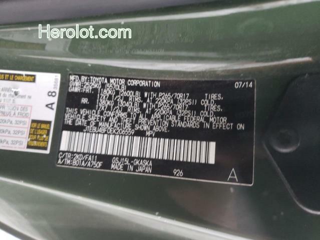 null green 4dr spor gas JTEBU4BF0EK206559 photo #3