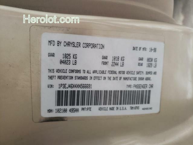 null gold  gas 1P3EJ46X4XN566691 photo #3