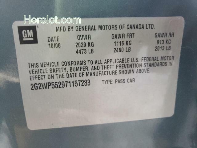 null charcoal  gas 2G2WP552971157283 photo #3
