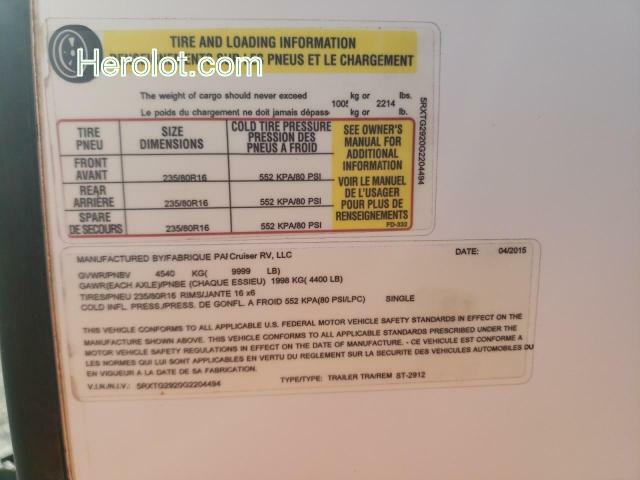 null white   5RXTG2920G2204494 photo #3