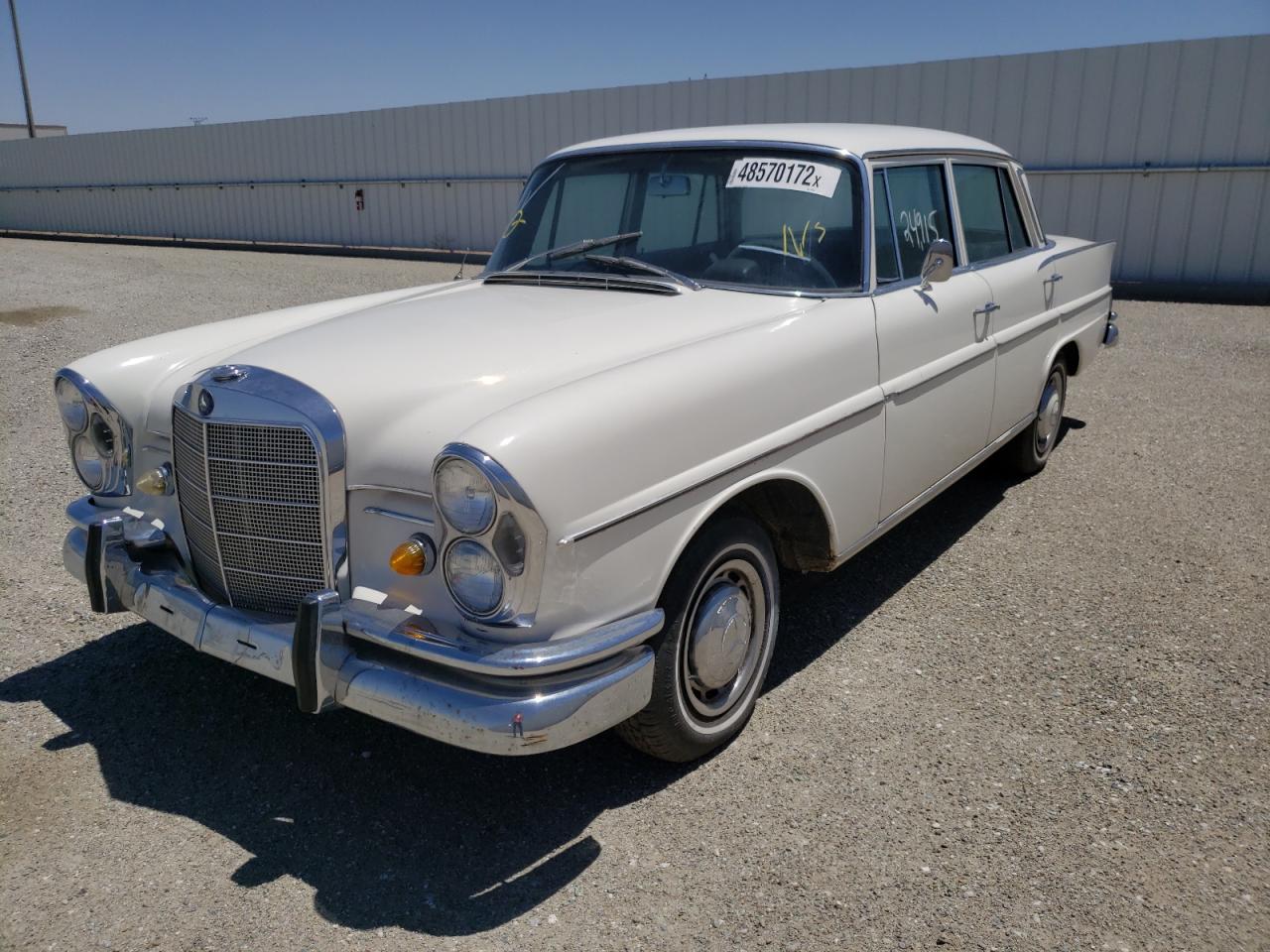 MERCEDES-BENZ 230S 1966 white    48570172 11101012070454 11101012070454 photo #3