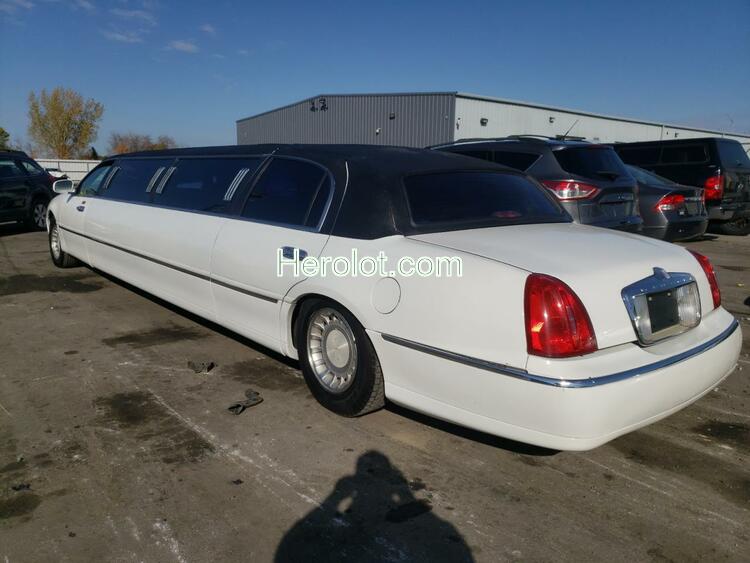 LINCOLN TOWN CAR E 2000 white limousin gas  64427562 1L1FM81W4YY796049 1L1FM81W4YY796049 photo #4