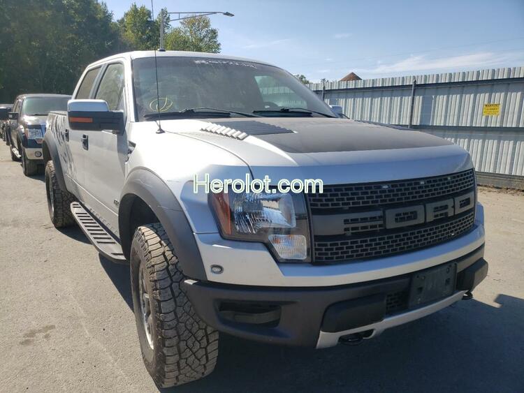 FORD F150 SVT R 2011 silver crew pic gas  60489422 1FTFW1R63BFA37873 1FTFW1R63BFA37873 photo #1