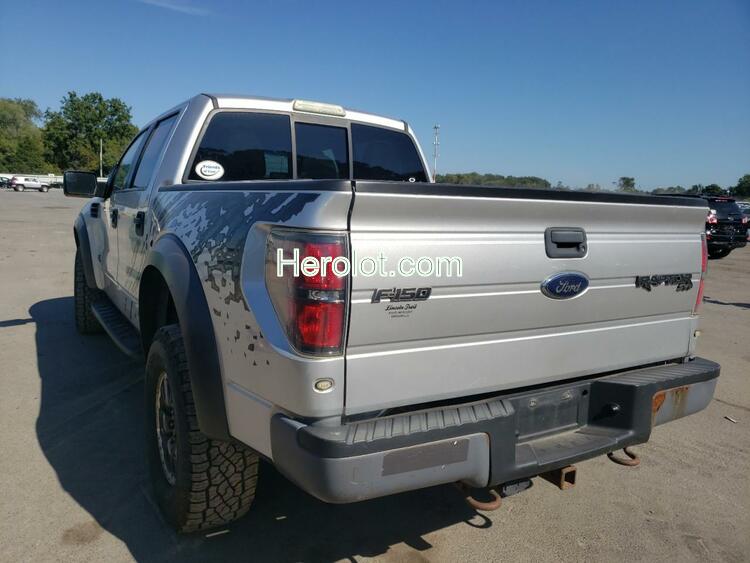 FORD F150 SVT R 2011 silver crew pic gas  60489422 1FTFW1R63BFA37873 1FTFW1R63BFA37873 photo #4