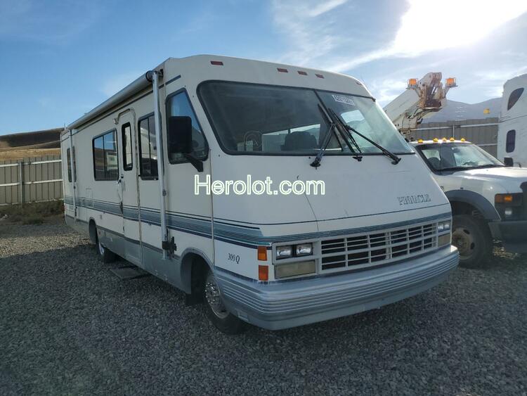 THMC MOTORHOME 1992 two tone  gas  62971332 1GBKP37NXN3318676 1GBKP37NXN3318676 photo #1