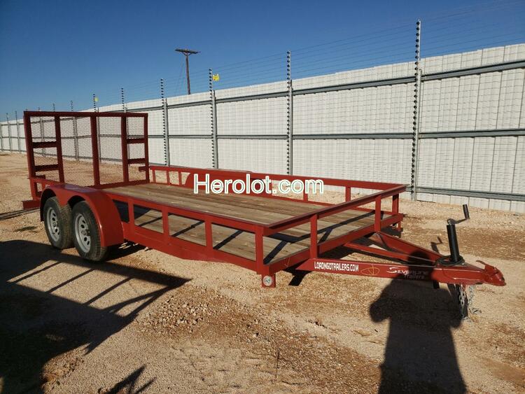 CARGO UTILTRAILR 2021 red    65850242 58UBU1624MA003728 58UBU1624MA003728 photo #1