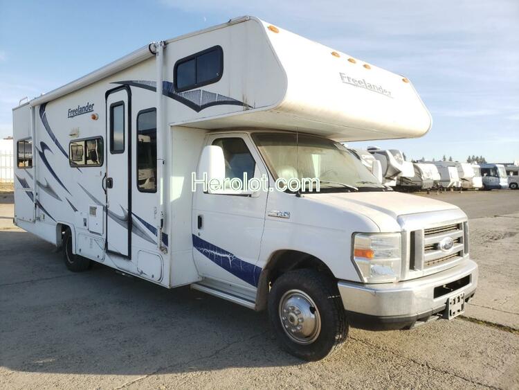 FORD E450 RV 2009 white  gas  69150752 1FDXE45S68DA32310 1FDXE45S68DA32310 photo #1