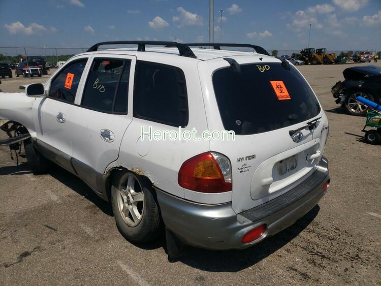 HYUNDAI SANTA FE G 2001 white 4dr spor gas  53183862 KM8SC83D01U079124 KM8SC83D01U079124 photo #4