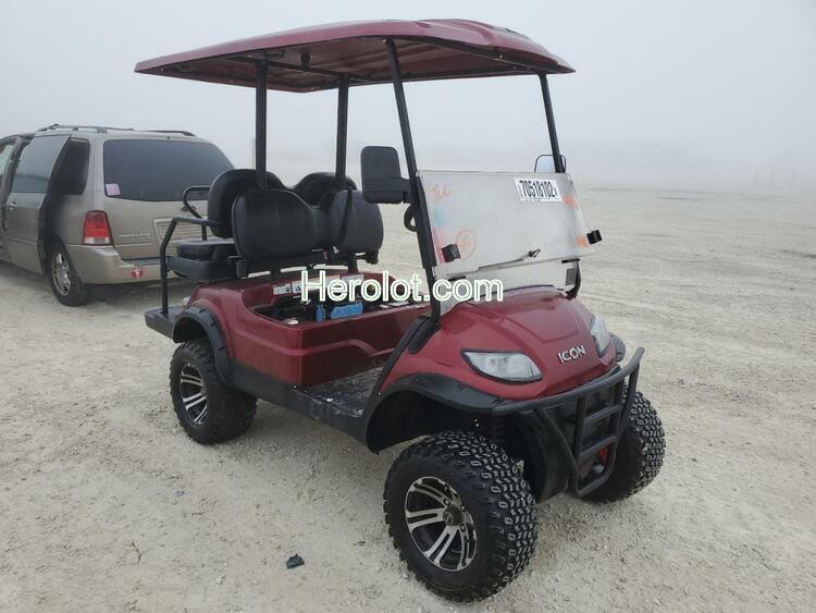 ICON GOLFCART 2020 burgundy    70518102 1Z94L4CA8LT551666 1Z94L4CA8LT551666 photo #1