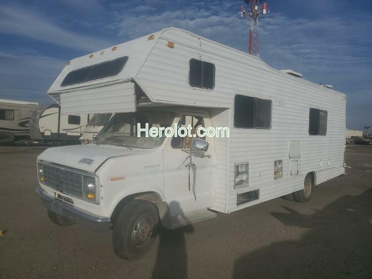 SUNC MOTORHOME 1984 white  gas 1FDKE30L6DHB61834 photo #3