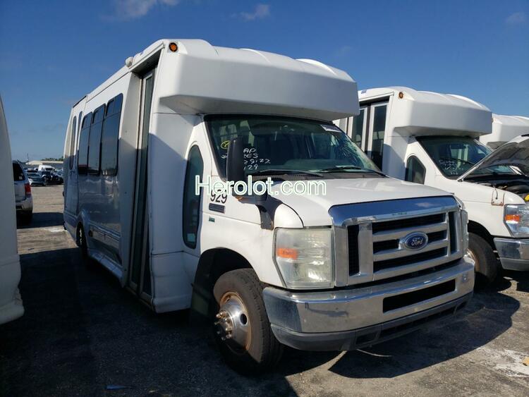 FORD E450 BUS 2014 white cutaway gas  54498852 1FDEE4FL8EDA75945 1FDEE4FL8EDA75945 photo #1