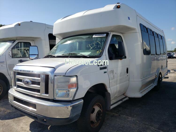 FORD E450 BUS 2014 white cutaway gas  54498852 1FDEE4FL8EDA75945 1FDEE4FL8EDA75945 photo #3