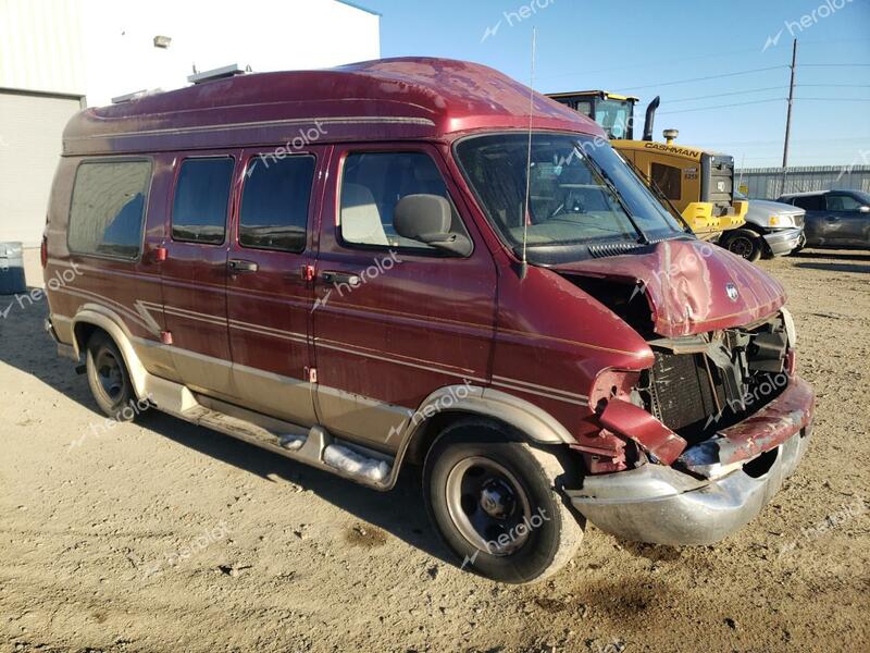 DODGE RAM VAN B1 1999 burgundy  gas  39408343 2B6HB11Y7XK573238 2B6HB11Y7XK573238 photo #1