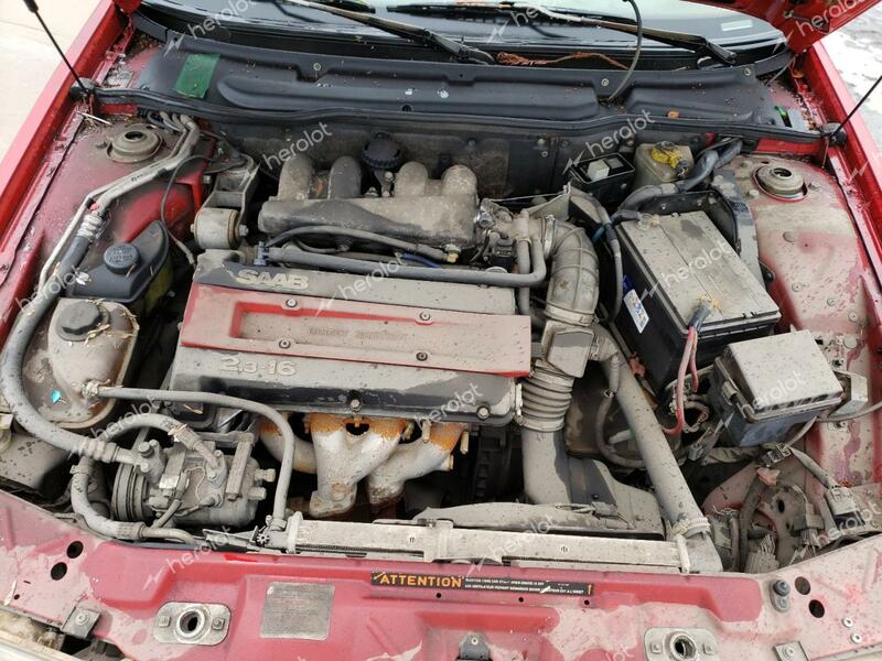 SAAB 9000 CS 1993 red  gas  36575103 YS3CK68BXP1008443 YS3CK68BXP1008443 photo #4