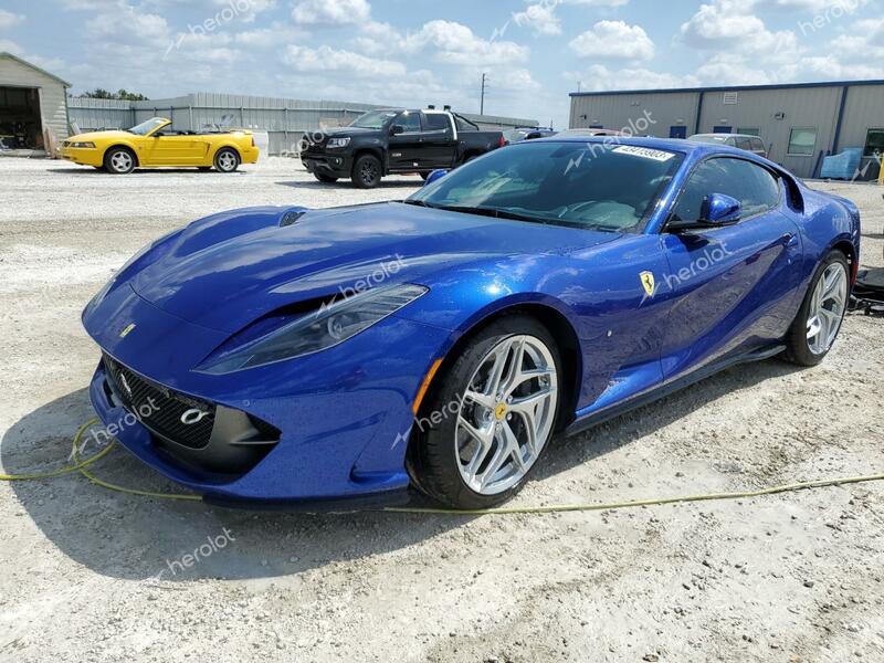 FERRARI 812 SUPERF 2019 blue  gas  43415903 ZFF83CLA4K0242911 ZFF83CLA4K0242911 photo #1