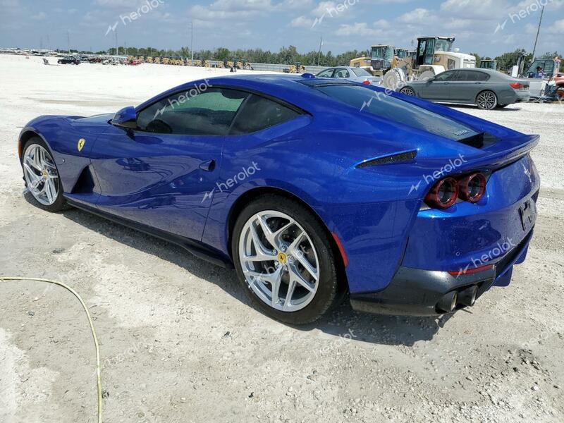 FERRARI 812 SUPERF 2019 blue  gas  43415903 ZFF83CLA4K0242911 ZFF83CLA4K0242911 photo #3