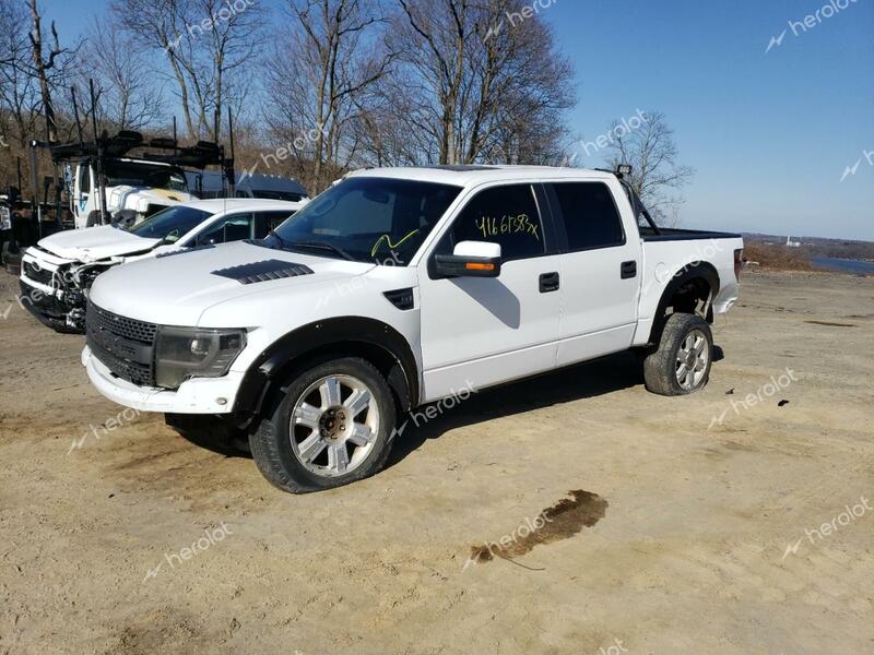 FORD F150 SVT R 2013 white crew pic gas 1FTFW1R62DFB90084 photo #1