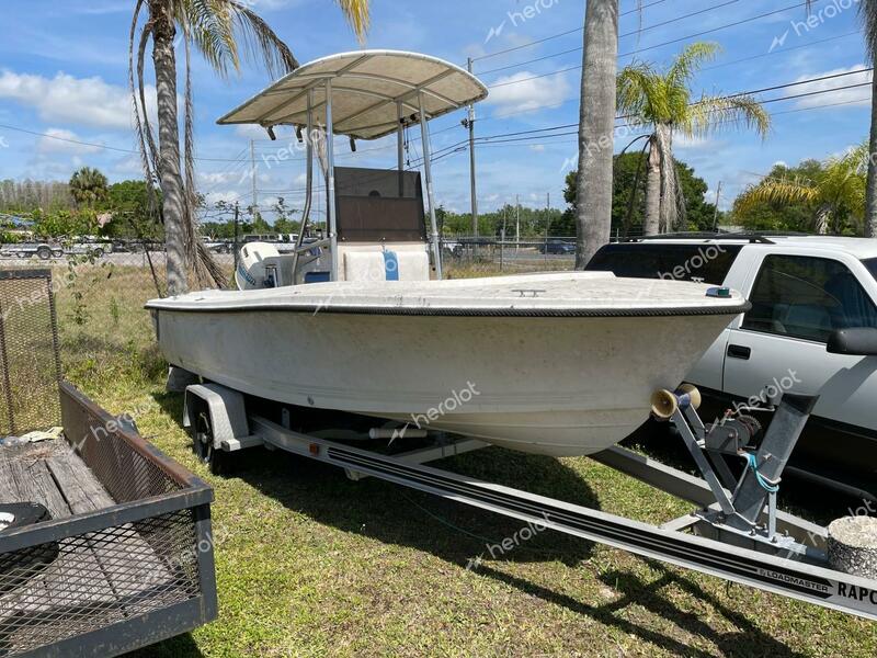 WELLS CARGO BOAT W/TRL 1987 white    46578223 WELF5566F687 WELF5566F687 photo #1